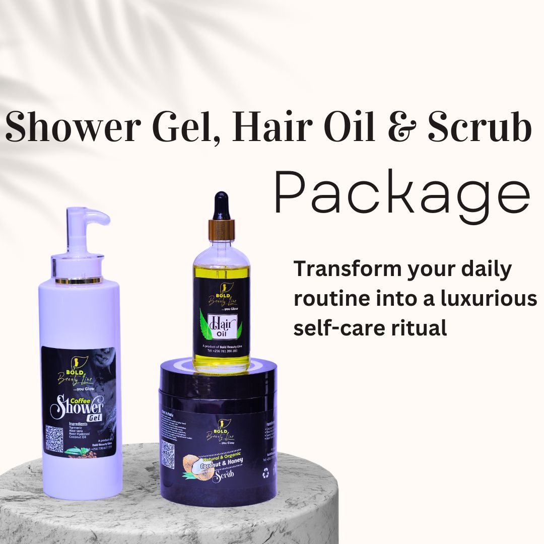 shower-gel-hair-oil-and-scrub